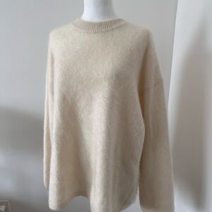 NakedCashmere Cream Crew Neck Sweater